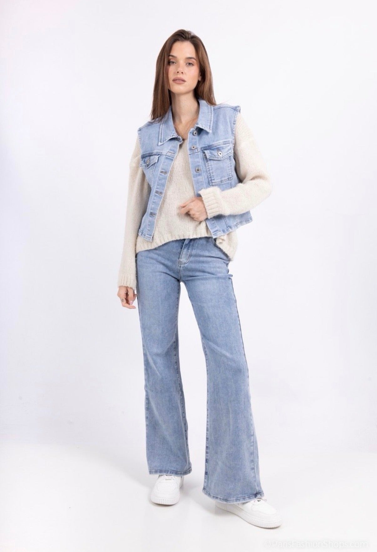 Denim Gilet – Lichtblauw