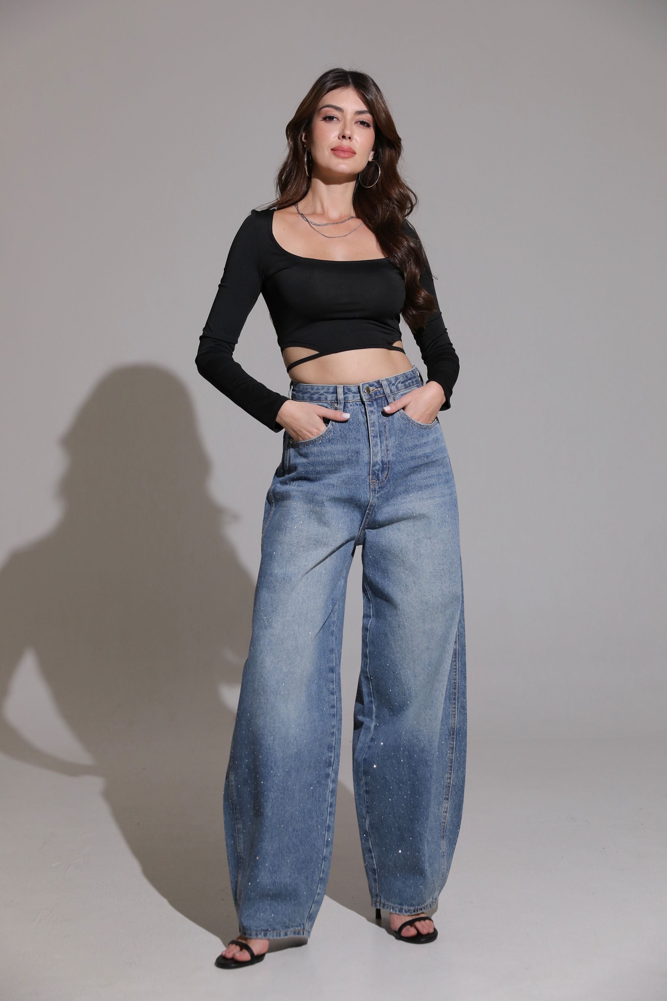 LAVK Diamond Baggy Jeans