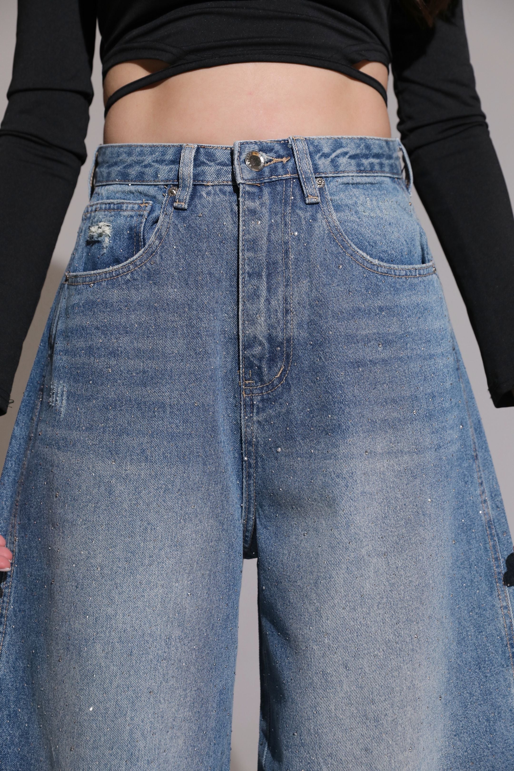 LAVK Diamond Baggy Jeans