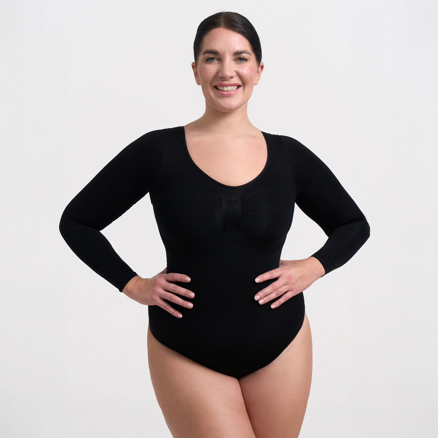 Gianna | Dames Longsleeve Bodysuit - Naadloos, Elegant