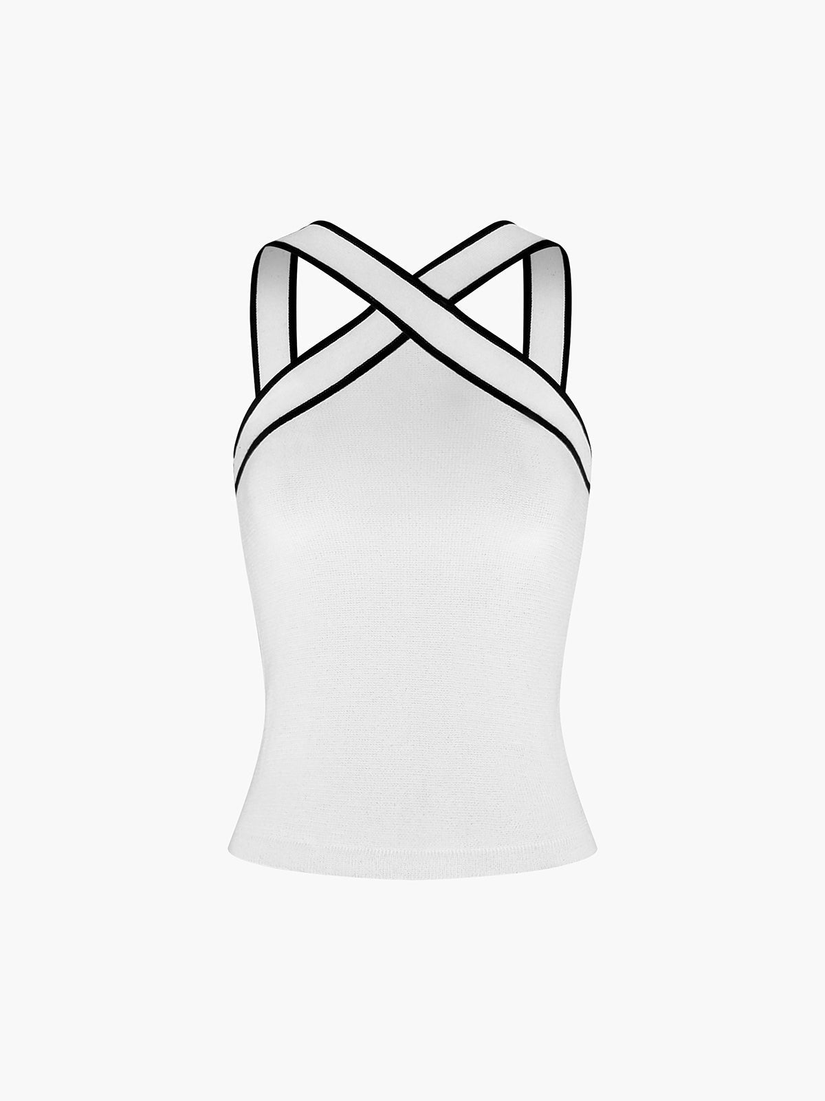 Dylana | Elegante Cross Halter Top