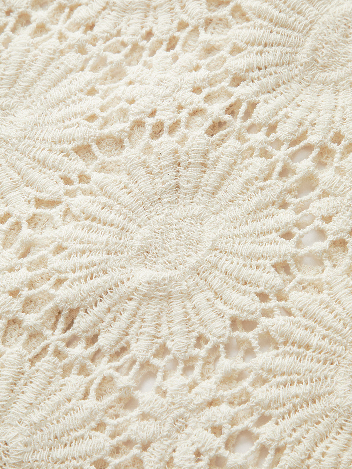 Isma | Trendy Top - Gebreid Vestje met Bloemen & Knopen – Katoenmix