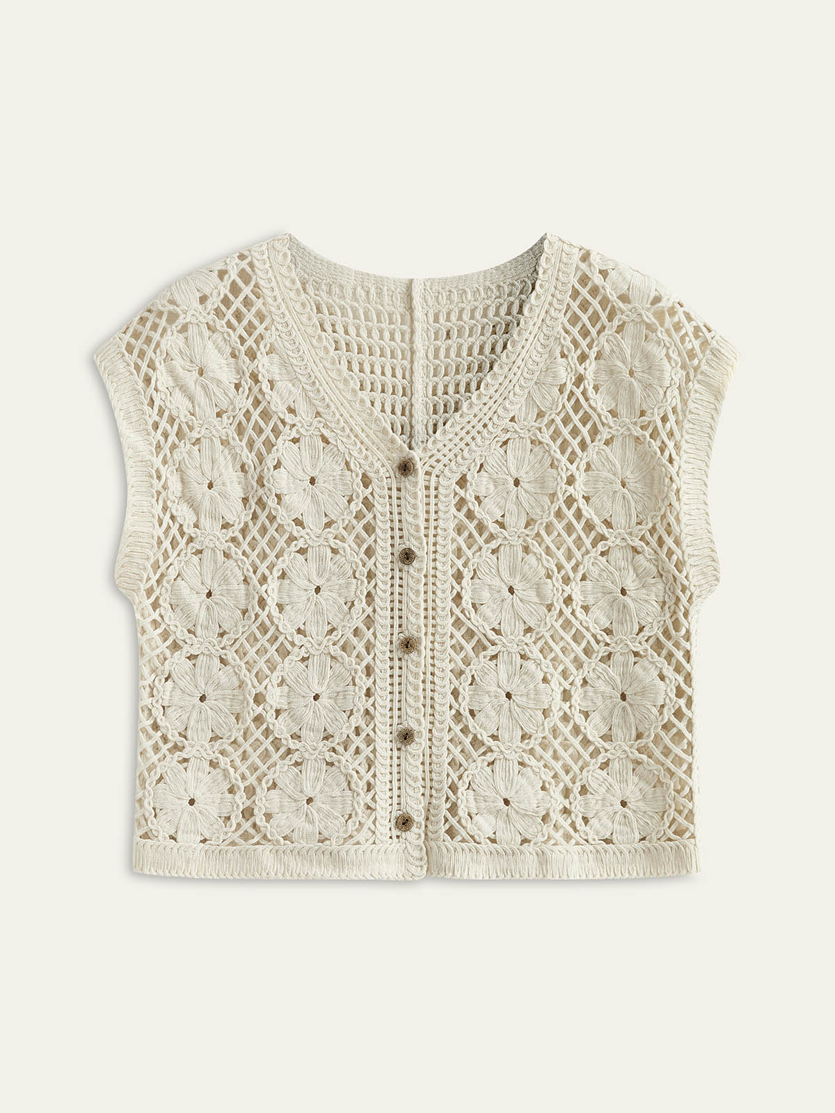 Dunya | Katoenen Jacquard Top voor Dames