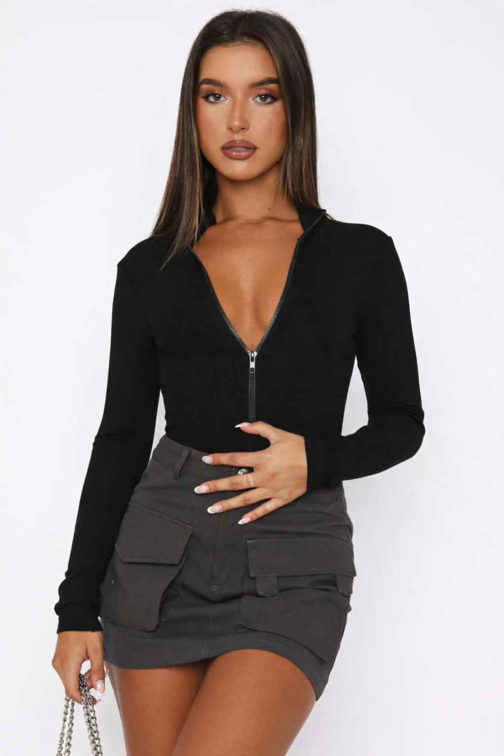 Yara | Bodysuit Top met Rits - Veelzijdig, Comfortabel en Functioneel