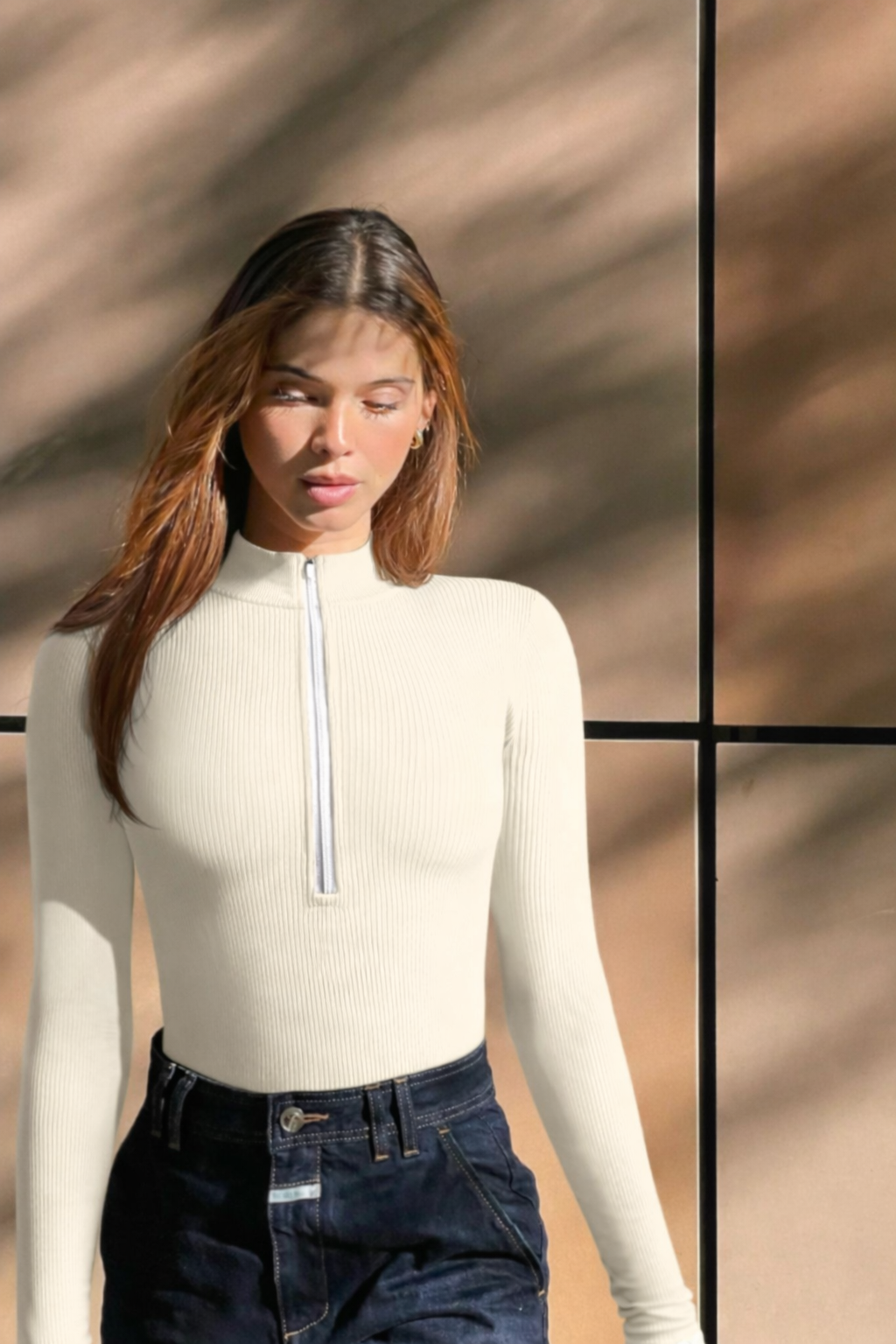 Yara | Bodysuit Top met Rits - Veelzijdig, Comfortabel en Functioneel