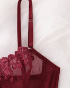 Livia | Luxe Lingerie Set - Bordeaux, Elegant en Comfortabel